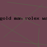 gold man rolex watch