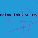 rolex fake vs real