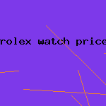 rolex watch price list