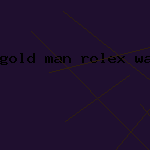 gold man rolex watch