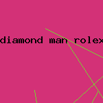 diamond man rolex watch