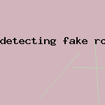 detecting fake rolex