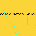 rolex watch prices