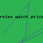 rolex watch prices