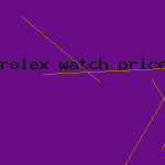 rolex watch prices