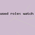 used rolex watch for sale