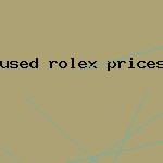 used rolex prices