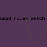 used rolex watch