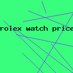 rolex watch prices