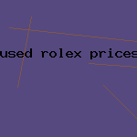 used rolex prices