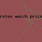 rolex watch prices