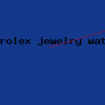 rolex jewelry watch