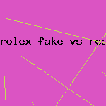 rolex fake vs real