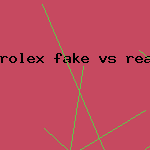 rolex fake vs real