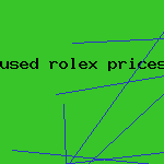 used rolex prices