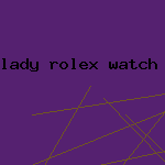 lady rolex watch