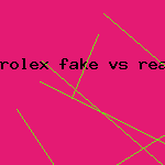 rolex fake vs real