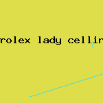 rolex lady cellini