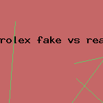 rolex fake vs real