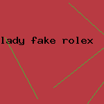 lady fake rolex