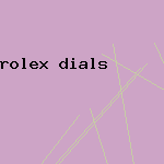 rolex dials