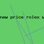 new price rolex watch