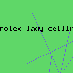 rolex lady cellini