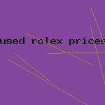 used rolex prices