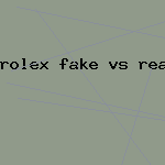 rolex fake vs real