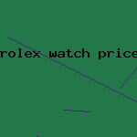 rolex watch price list