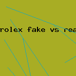 rolex fake vs real