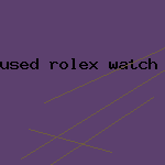 used rolex watch