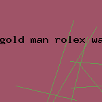 gold man rolex watch