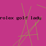 rolex gold lady