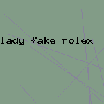 lady fake rolex