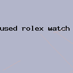 used rolex watch