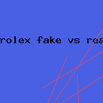 rolex fake vs real