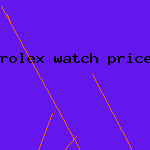 rolex watch prices