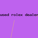 used rolex dealer