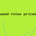 used rolex prices