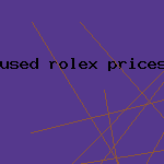 used rolex prices